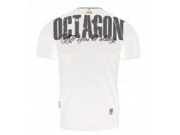 T-shirt octagon - ile szans tyle odwagi - biały xx