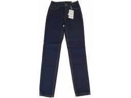 Spodnie jeansy zara trafaluc granat roz 36