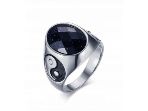 Sygnet obrączka pierścień noc kairu yin yang