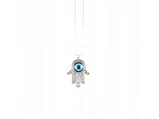 Naszyjnik oko proroka srebrna hamsa evil eye