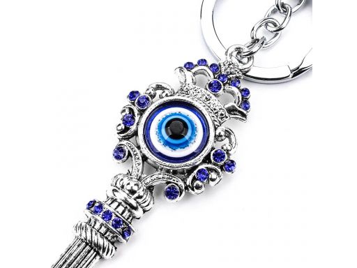 Piękny brelok oko proroka klucz evil eye 24h pl