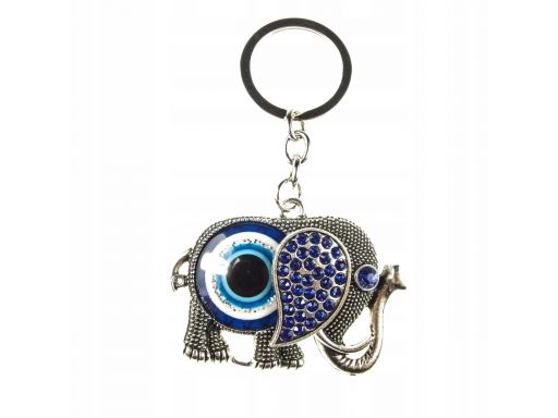 Piękny brelok oko proroka słoń evil eye talizman