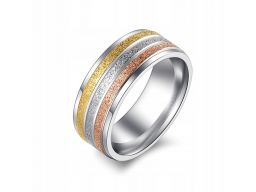 Złota srebrna miedziana obrączka sygnet pierścień