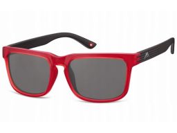 Okulary przeciwsłoneczne nerdy czerwone unisex