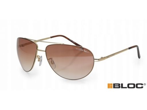 Okulary aviatory bloc hurricane f134 złote