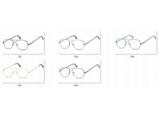 Oprawki pilotki aviator korekcyjne zerówki okulary