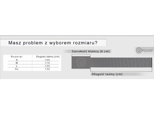Parciak parciany pasek betlewski do spodni brązowy