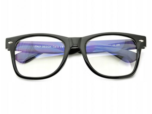 Okulary nerd z filtrem niebieskim do ekranów lcd