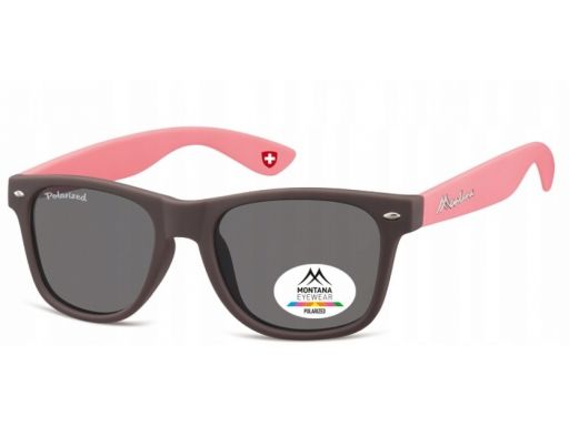 Okulary polaryzacyjne nerdy damskie męskie różowe