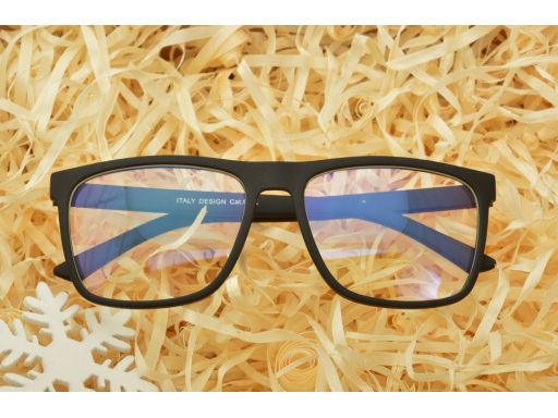 Okulary nerd z filtrem niebieskim do ekranów lcd