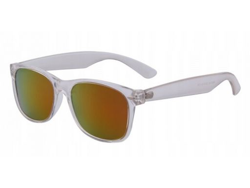 Bezbarwne okulary przeciwsłoneczne uv 400 nerdy