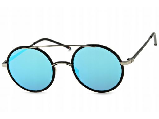 Okrągłe okulary przeciwsłoneczne lustrzane lenonki
