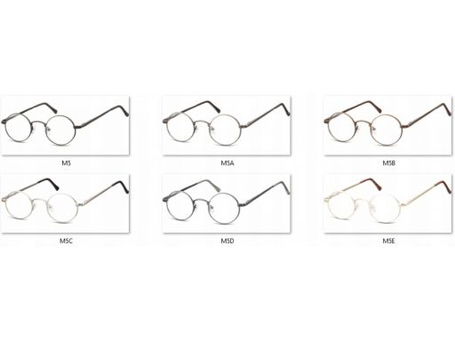 Okulary lenonki dziecięce zerówki unisex