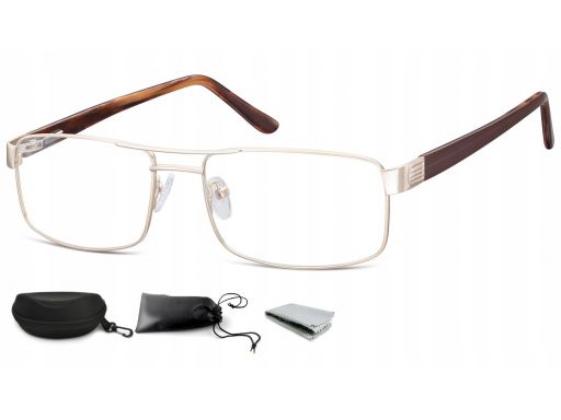 Okulary prostokątne oprawki korekcyjne unisex flex