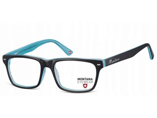 Okulary oprawki zerówki damskie męskie nerdy blue