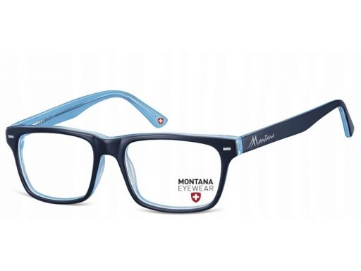 Okulary oprawki zerówki damskie męskie nerdy blue