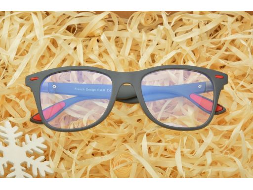 Okulary nerd z filtrem niebieskim do ekranów lcd