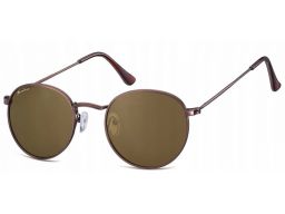 Lenonki okulary brąz damskie męskie retro hippie
