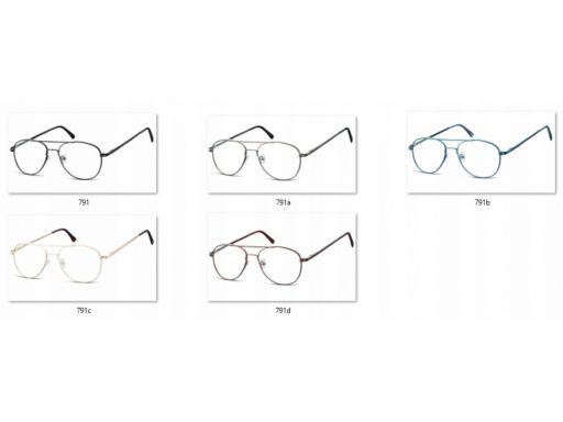 Oprawki pilotki aviator korekcyjne zerówki okulary