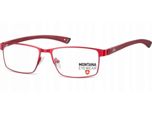 Prostokątne okulary oprawki korekcyjne bordowe