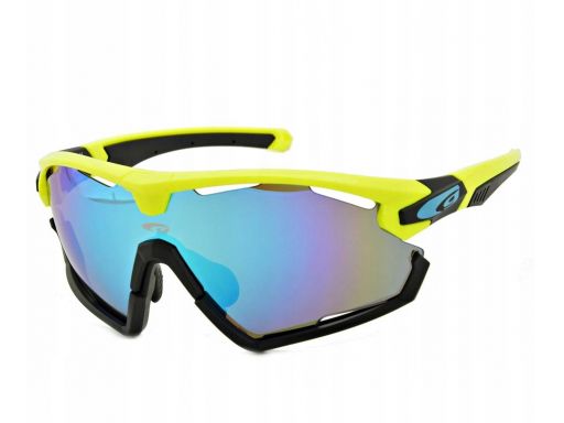Okulary sportowe e595-2 rowerowe bieganie 2 szkła