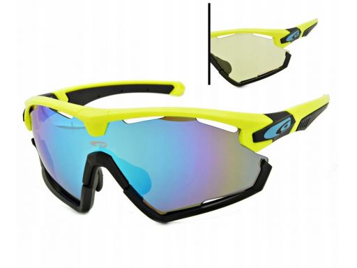 Okulary sportowe e595-2 rowerowe bieganie 2 szkła