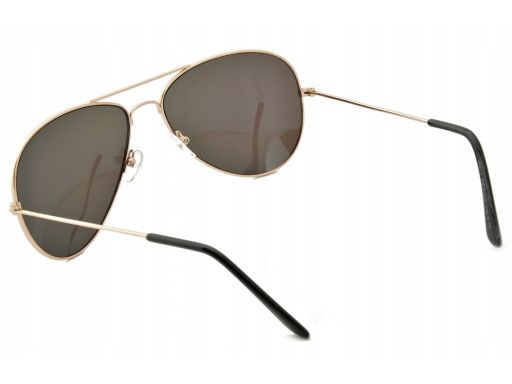 Okulary aviator przeciwsłoneczne pilotki niebieski