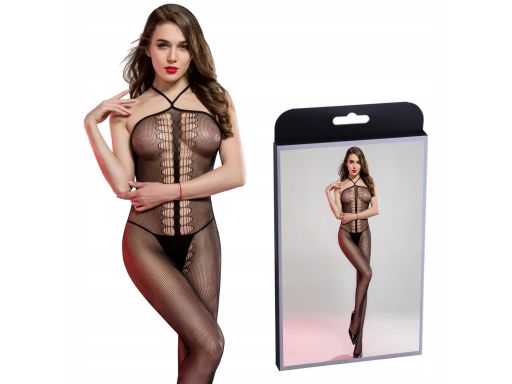 Elegancka bielizna bodystocking z dziurką w kroku