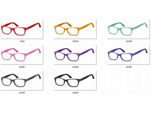 Okulary nerdy uv 400 oprawki dziecięce zerówki