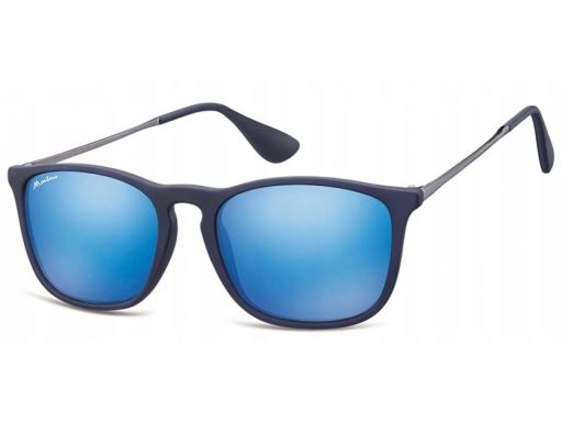 Nerdy okulary damskie męskie uv 400 czarne mat