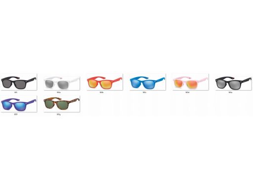 Okulary dziecięce lustrzanki nerd unisex