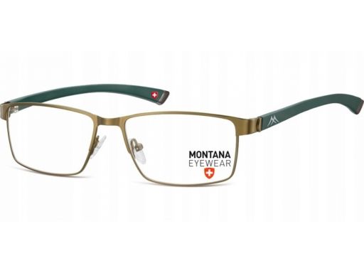 Prostokątne okulary oprawki korekcyjne zielone