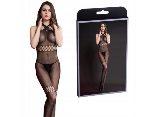 Body z otwartą pupą, bodystocking z rajstopami s/l