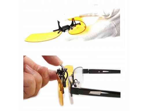 Nakładki polaryzacyjne okulary korekcyjne orange