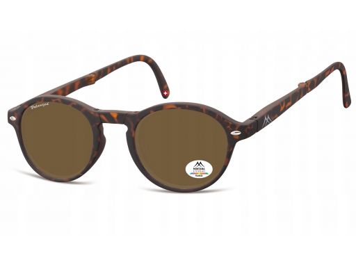 Składane polaryzacyjne okulary unisex lenonki mat