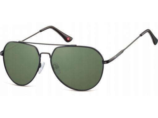 Pilotki męskie damskie aviator zielone okulary