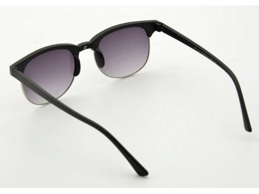 Okulary półramki przeciwsłoneczne czarne unisex