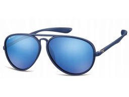 Idealne aviator pilotki granatowe okulary montana