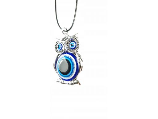 Piękny naszyjnik oko proroka sowa evil eye 24h pl