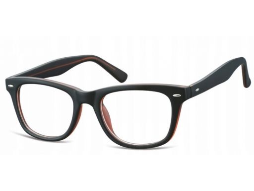 Zerówki okulary oprawki damskie męskie black-brown