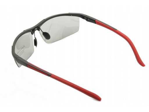 Okulary polaryzacyjne fotochrom sportowe aluminium