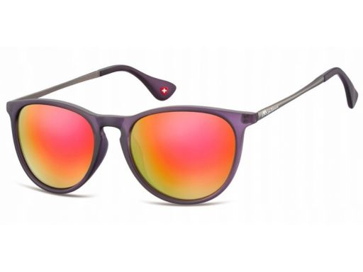Damskie okulary lustrzanki przeciwsłoneczne fiolet