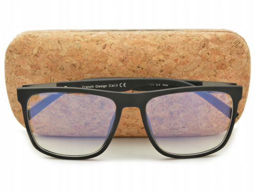 Okulary nerd z filtrem niebieskim do ekranów lcd
