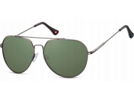 Pilotki męskie damskie aviator zielone okulary