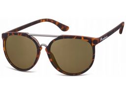 Okulary damskie przeciwsłoneczne aviator panterka