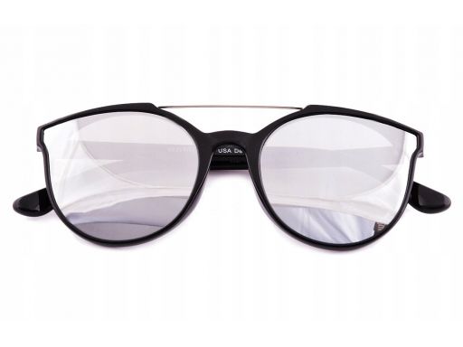 Damskie okulary przeciwsłoneczne owalne lustrzanki