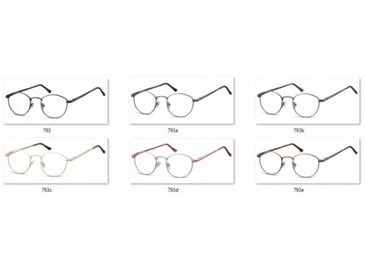 Oprawki lenonki unisex korekcyjne grafit okulary