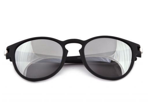 Czarne okulary przeciwsłoneczne owalne unisex