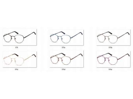 Lenonki zerówki oprawki okulary korekcyjne blue