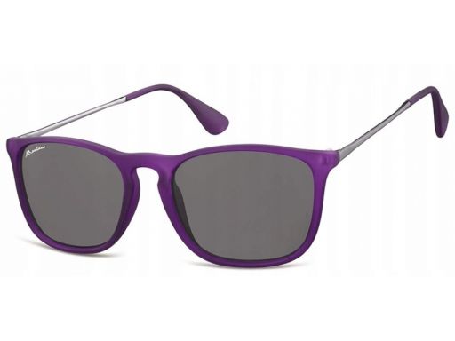 Uv 400 okulary damskie męskie nerdy fioletowe